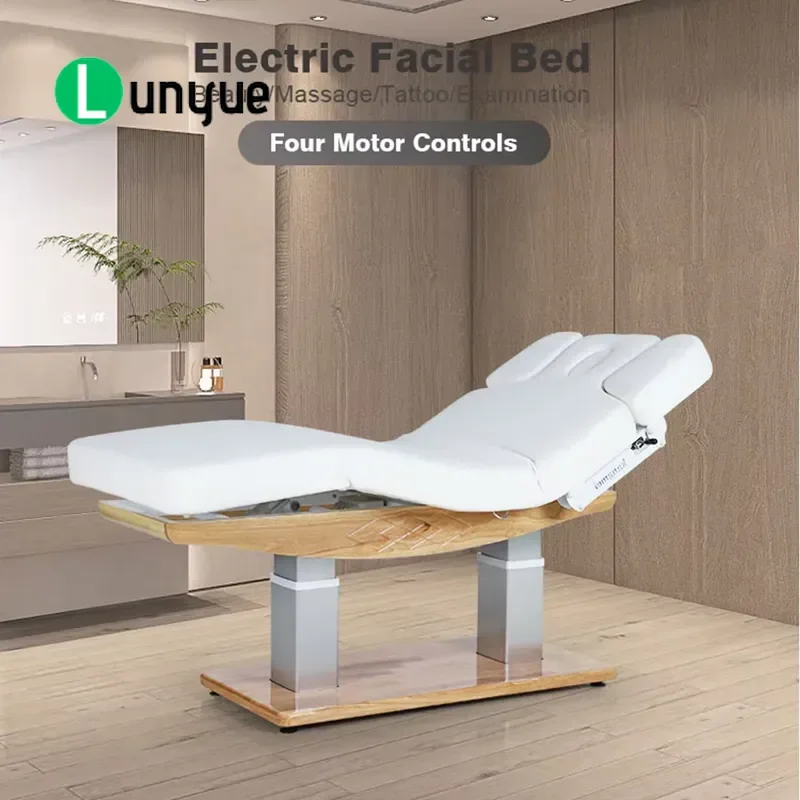 Electric Facial Massage Bed with Quad Motor Heated Therapy for Beauty Spa Health Care Professional Cosmetic Treatment