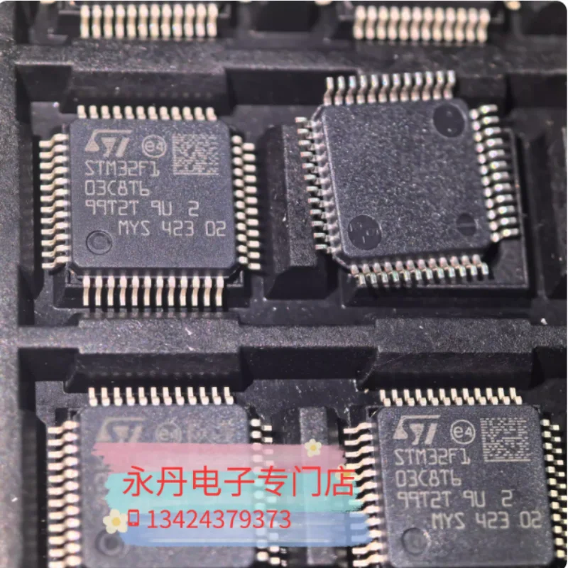 Brand new original genuine imported stock STM32F103C8T6, QFP_48, available for direct purchase in 2024!