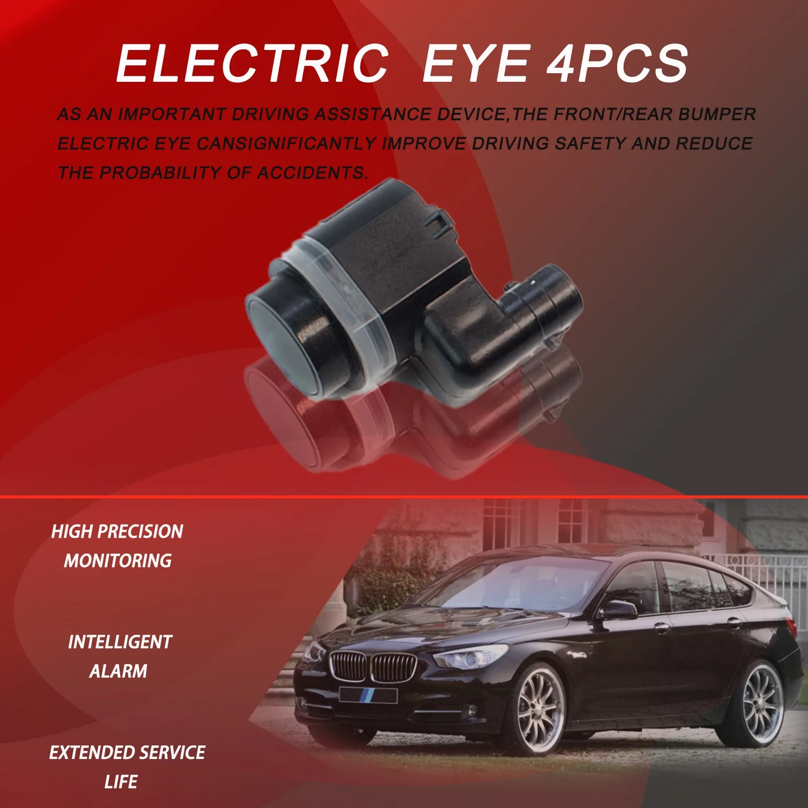 

Датчики парковки ZOOMKEY (4 шт.), задние, 66209275704 для BMW F07 F10 F11 535i 550i, 66209270501, 66202180147, 66202180495