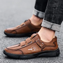 Men Shoes slip on Fashion Oxfords Leather Shoes Comfortable Shoes For Mens Sneakers Suede Flats Footwear chaussure homme