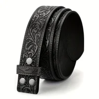 Genuine Leather retro men's and women's belt embossed pure cowhide retro nostalgic belts for women versatile jeans Western style - Image 4
