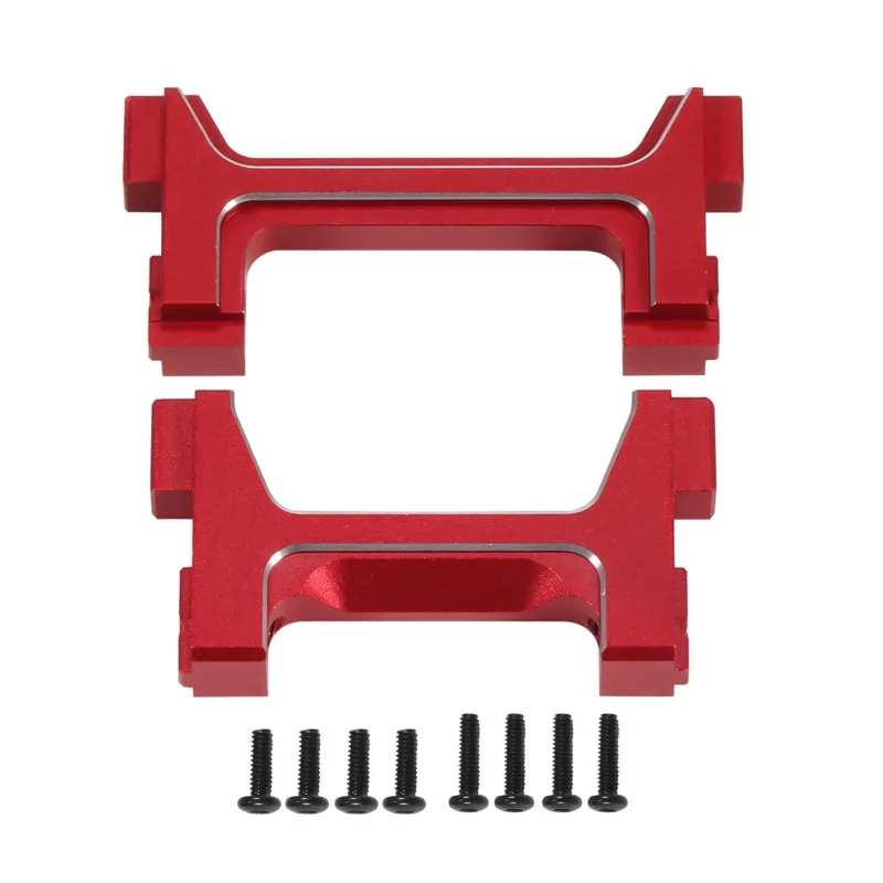 

Комплект для модернизации TRX-4M: алюминиевые крепления бампера и направляющие рамы, черно-красный