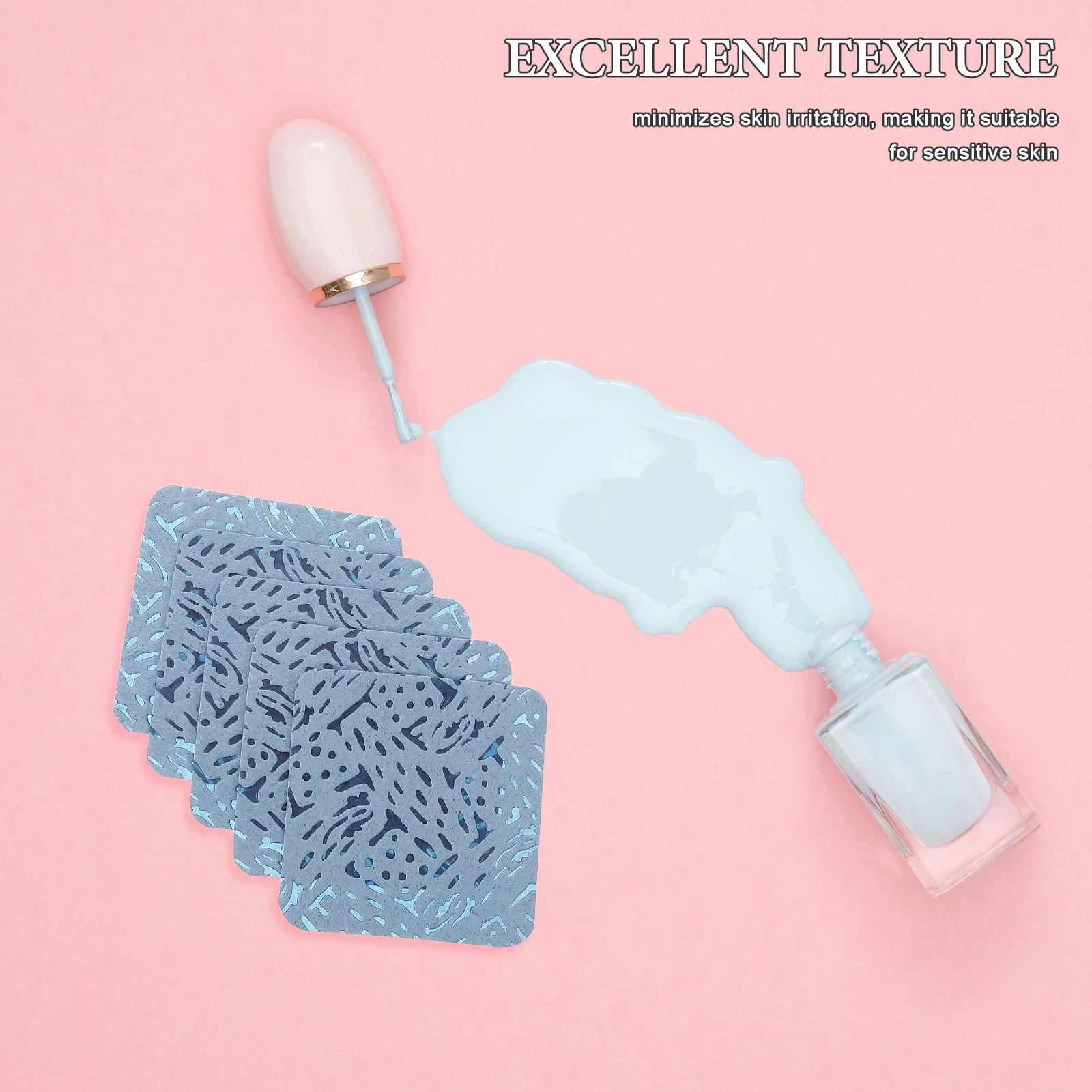 540 Stücke Keine Lint Nageltücher Nagellackentferner Pads Gel Pinzette Kleber Düse Wimpern Reise Maniküre Liefert Himmel-Blau