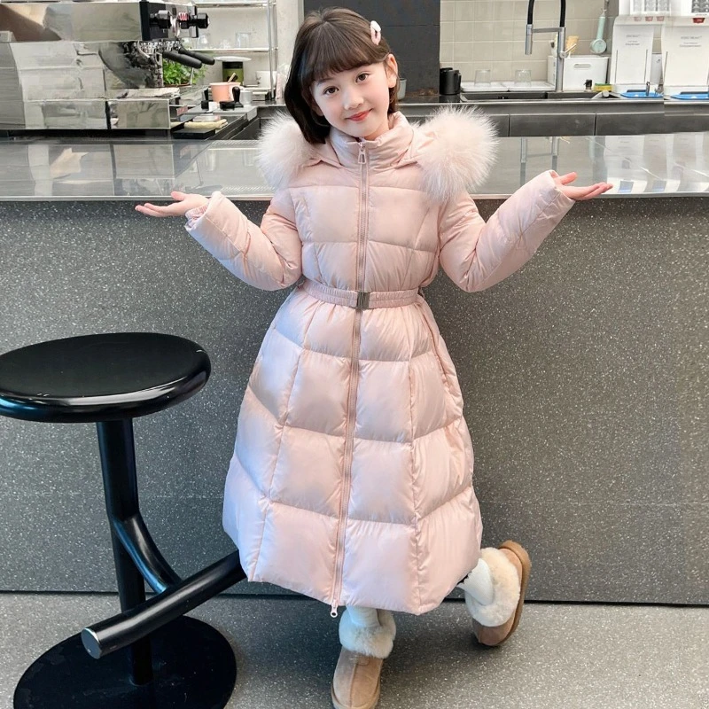 

Детская зимняя пуховая хлопковая куртка 2025, новая модная одежда для девочек, детская одежда, утепленная теплая парка, зимний комбинезон с капюшоном, верхняя одежда, пальто