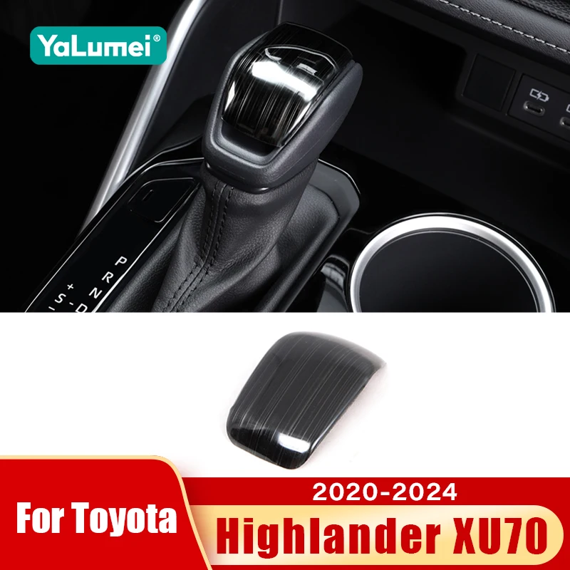 

For Toyota Highlander XU70 2020 2021 2022 2023 2024 Kluger Car Gear Shift Panel Protector Cover Decoration Accessories