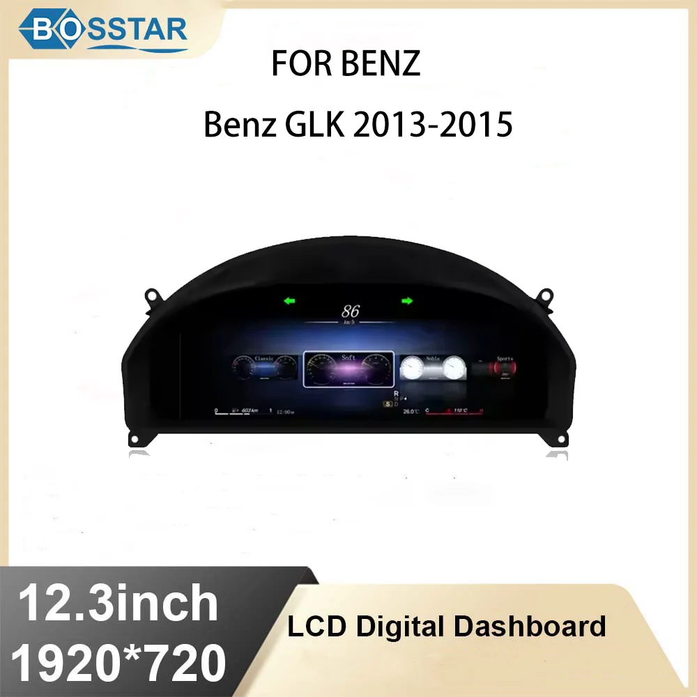 

ЖК-прибор для Benz GLK 2013-2015, виртуальный кластер вождения, цифровая панель приборной панели, спидометр