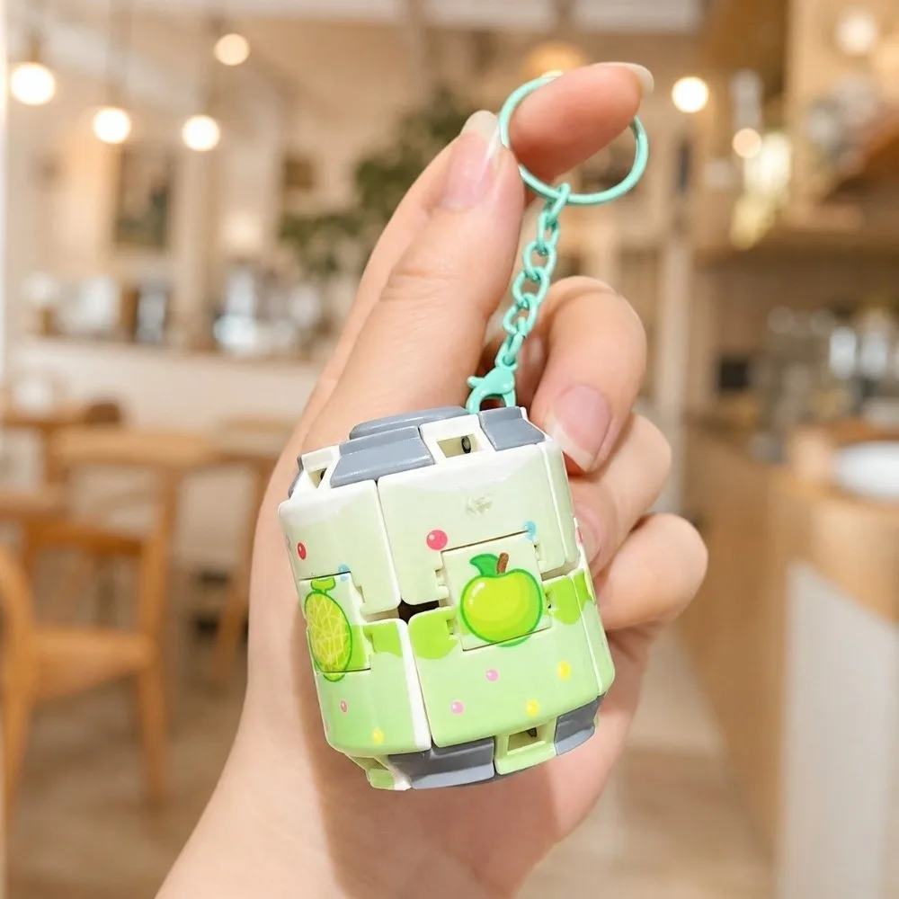Kreativer Gyroball Soda-Dosen-Fidget-Anhänger, Taschen-Charm, dosenförmiger rotierender Schlüsselanhänger, lustiger Fingerspinner, Druck- und Drehspielzeug fürs Büro – Detail 4