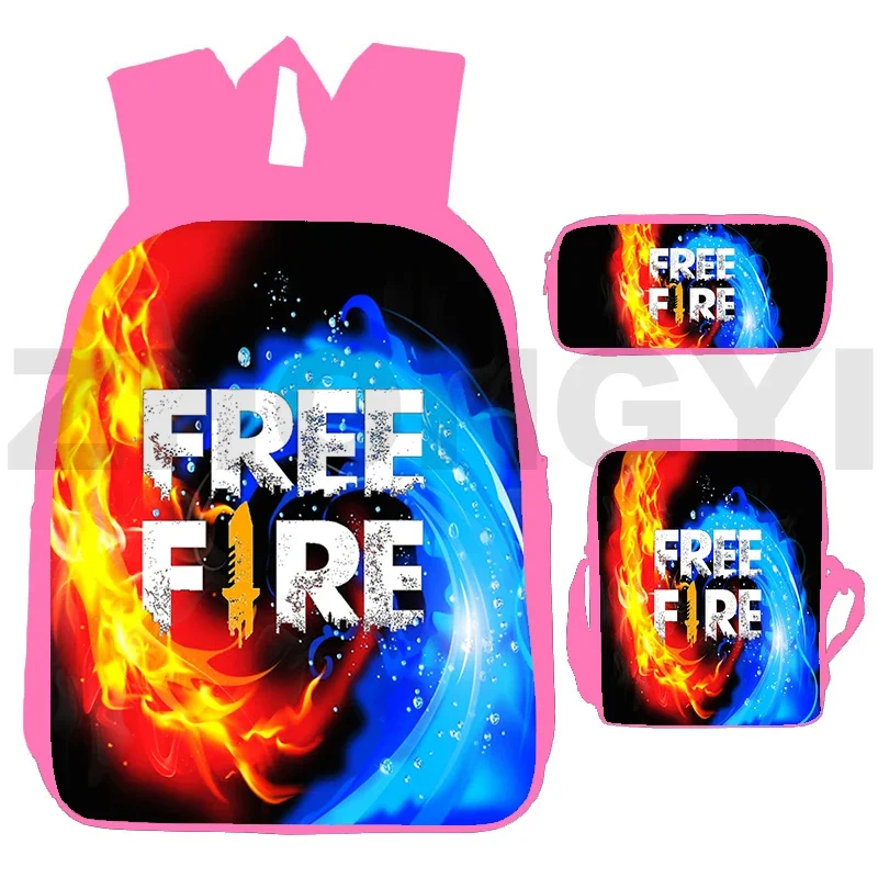 

3 шт./набор, школьные сумки с 3D-принтом «Free Fire Garena»