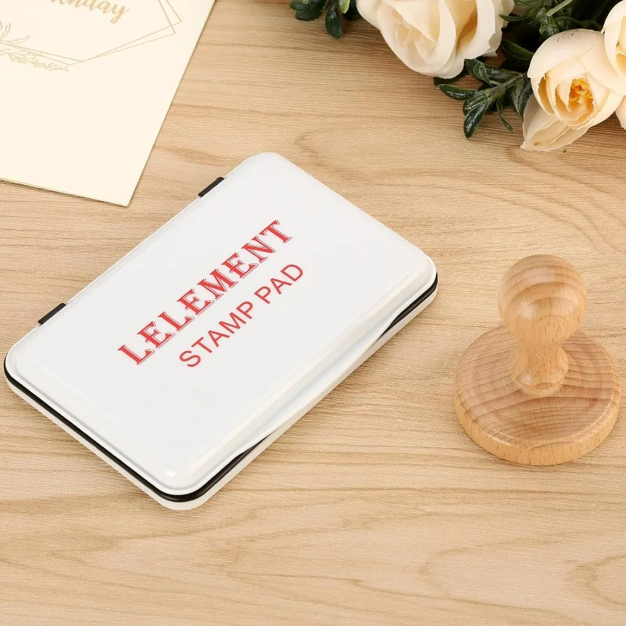 Poduszki z tuszem do stempli Czarny tusz Poduszka do stempli Gumowe stemple Poduszka z tuszem Wysokiej jakości filcowy podkład do stempli Poduszki do stempli Mały rozmiar