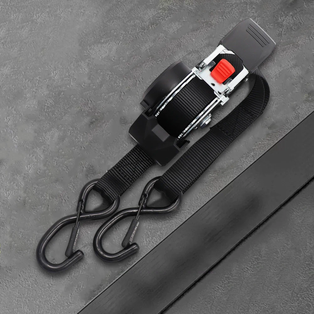 

Retractable Ratchet Strap Heavy Duty Tie Down Auto Self Retracting Tie Down Strap for Moving Motorcycle Boat Kayak and Cargo