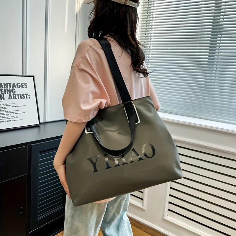 대용량 나일론 천 여성용 가방, 단거리 휴대용 여행 가방, 휴대용 옥스포드 천 숄더백