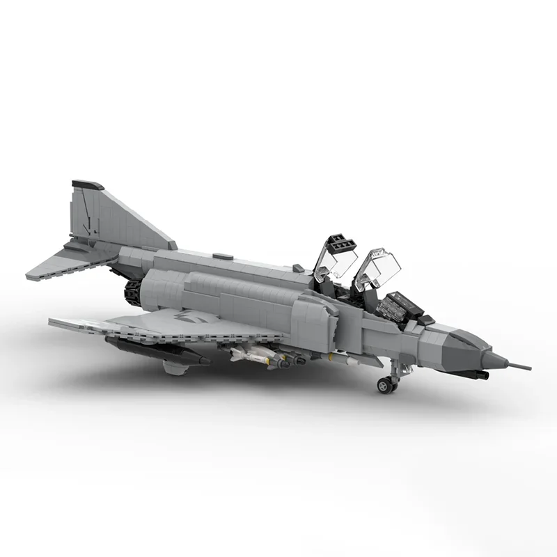 

Строительные блоки Moc в стиле милитари F-4 (F) Phantom II - Модель истребителя LWS Технология Кирпичи Сборка Праздничная игрушка с выступами