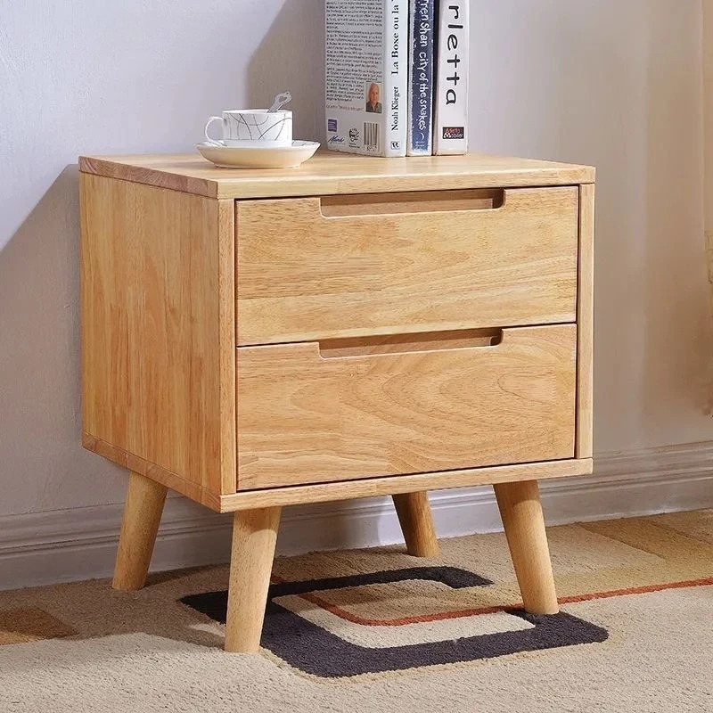 

Nordic modern style home simple bedroom solid wood bedside table bedside drawer cabinet mini