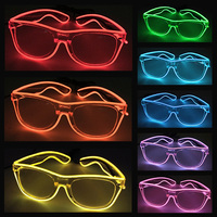 LED Neon Flashing Glasses,Glowing Glasses, Night Club,Rave, Birthday,Christmas Party Decorations, Fluorescent Glasses, Hot Sales