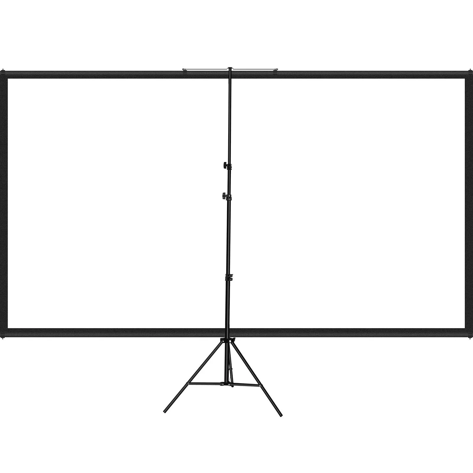Tripod Projector Screen with Stand 110inch 16:9 4K HD Projection Screen Stand Wrinkle-Free Height Adjustable Portable Screen