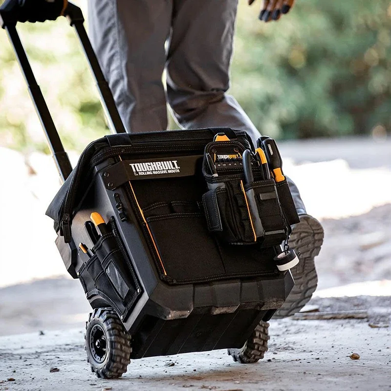 حقيبة أدوات متعددة الوظائف كبيرة الحجم TB-CT-61-14/18/22 كبيرة/X-Large/XX-Large ذات فم كبير مع عجلات وقاعدة صلبة مقاومة للماء #4