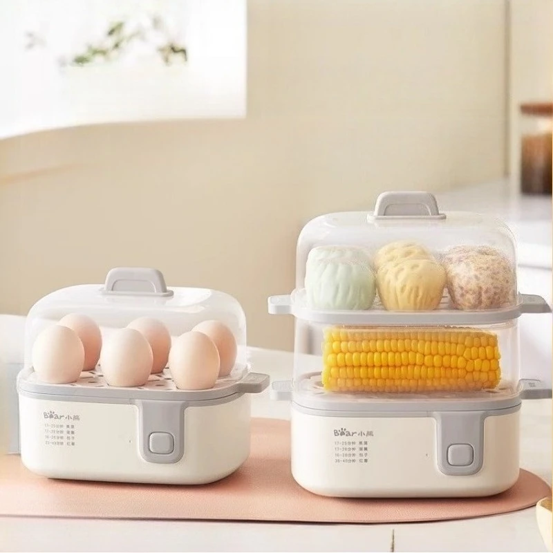 

Egg steamer automatic power-off egg cooker small household steamer double-layer breakfast machine egg boiler
