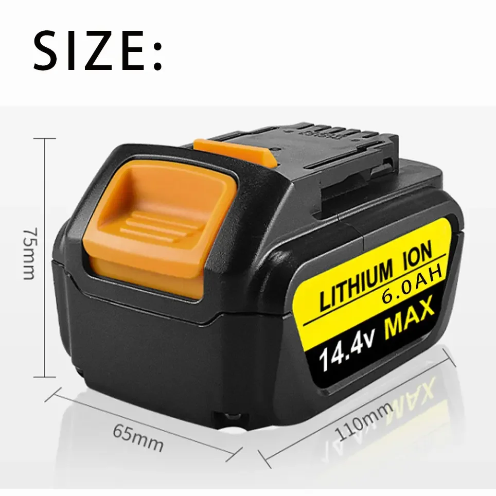 for Dewalt 14.4V 6.0AH/8.0AH power tools battery DCB140 DCB141 DCB142 DCD735L2 DCF835C2 DCF835L2 DCL030 lithium-ion battery