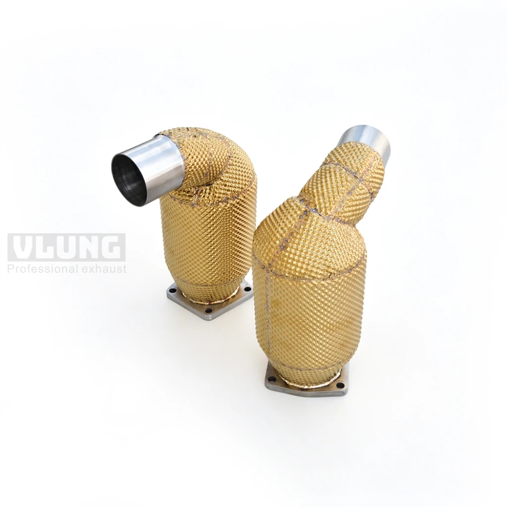 

Performance Heat Insulated Exhaust Downpipe Stainless Steel Header For Porsche 911 Turbo Turbo S 991.1 991.2 3.8T 2011-2019