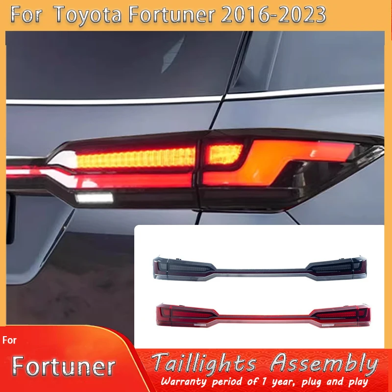 Car For Toyota Fortuner 2016-2023 Taillight Upgrade Modified to New DRL Dynamic Turn Signal LED Taillight Kit