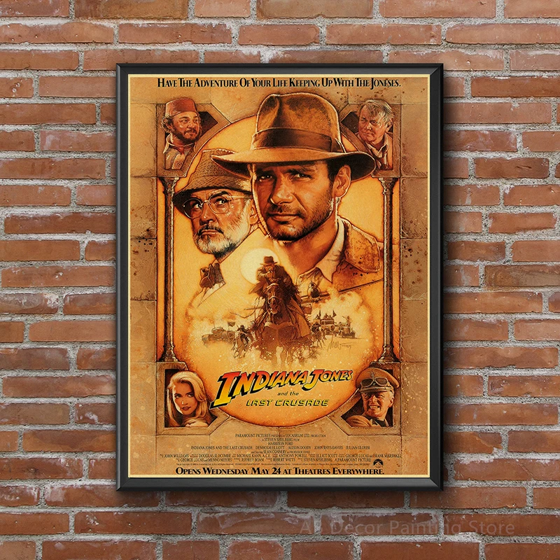 Old Movie Poster Vintage Classic Film Kraft Paper Prints Posters Retro Wall Art Painting Bar Club Home Room Cinema Decor Picture
