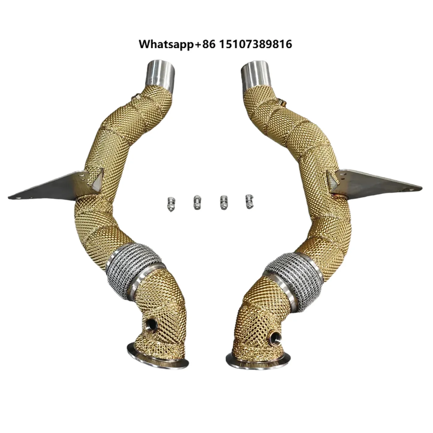 

Stainless Steel Heatshield Downpipe for 488 Exhaust Downpipe
