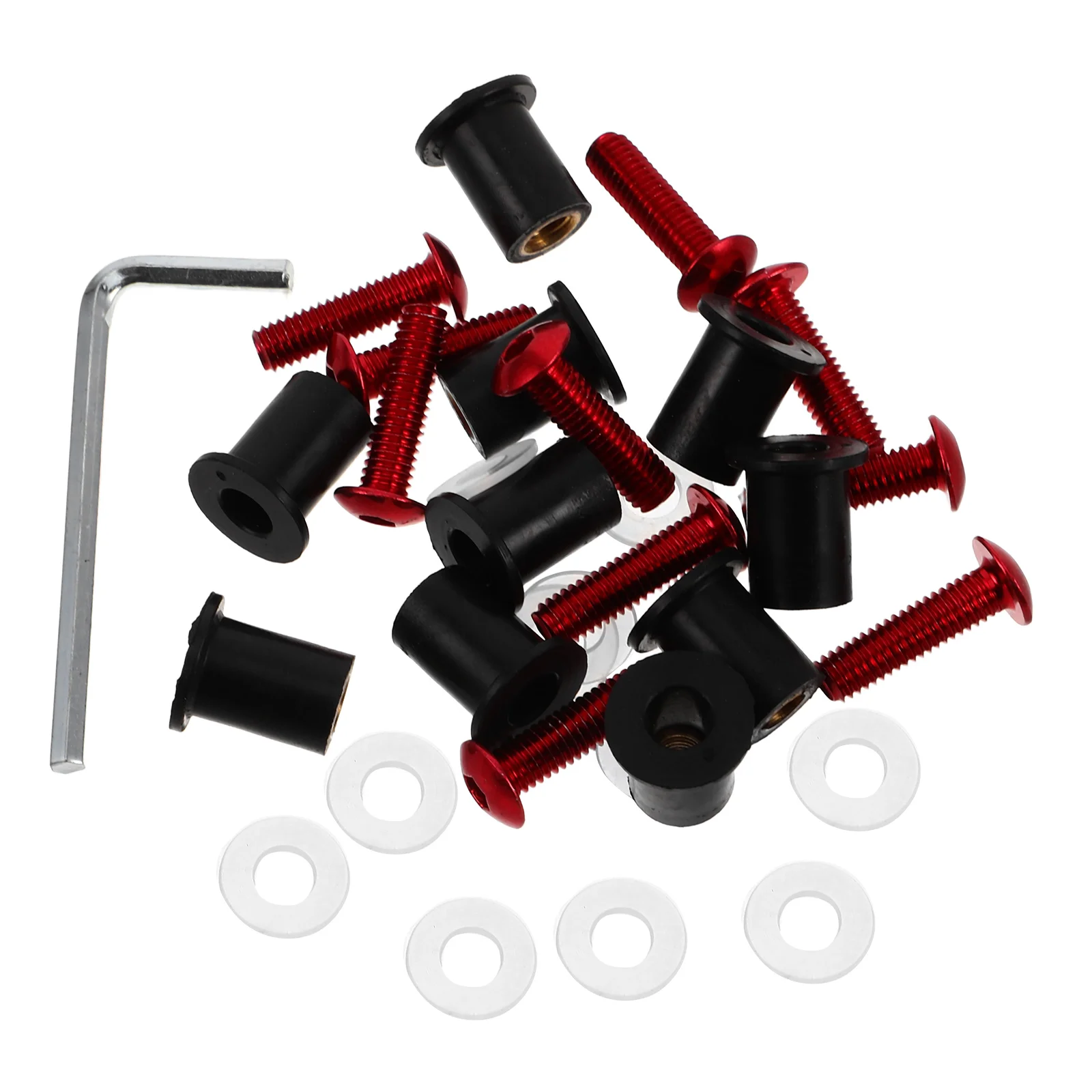 

10 Pcs Windshield Screws Motorbike Fasteners Windscreen Mounting Nuts Aluminum Alloy Bolts Accessories Car Decor