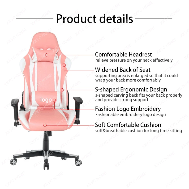 Gaming Chair Game Chair Dormitory Internet Bar Competitive Anchor Seat Reclining Spinning Lift Chair Computer Chair