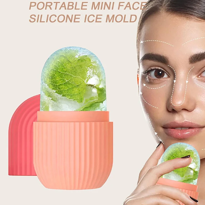 Silicone Ice Facial Roller Face Lifting Contouring Tools vassoi per cubetti di ghiaccio Ice Globe Balls Eye Face Massager Beauty Skin Care Tool