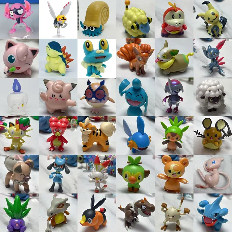 Genuine Bulk Version US WCT Pokemon Mini Figures Pocket Monster Collectible Ornaments Doll Toys