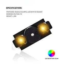 HGLRC WS2812 Kleurrijke LED- en 5V actieve alarmzoemer