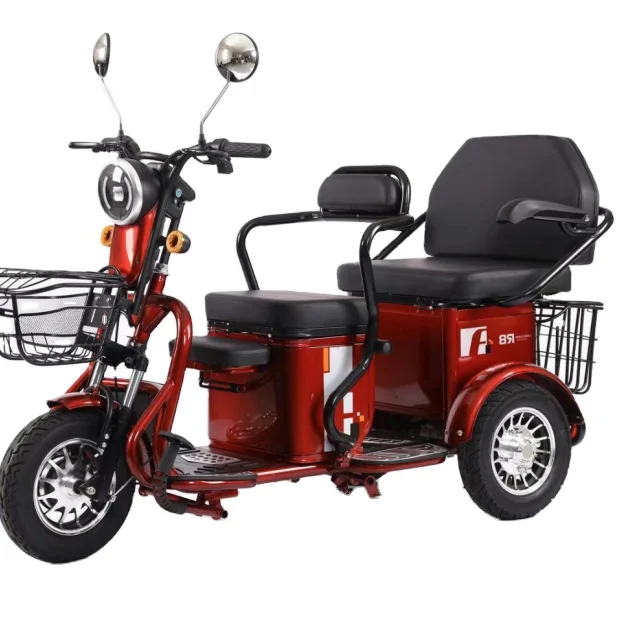 Electric Tricycle Open 3 Wheels Tricycle High Quality 800w 60v Electric Bicycle E-Trike Scooter Tricycle for Passenger