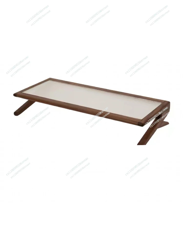 

Black Walnut Solid Wood Glass Countertop Desktop Laptop Raising Stand Monitor Raising Base