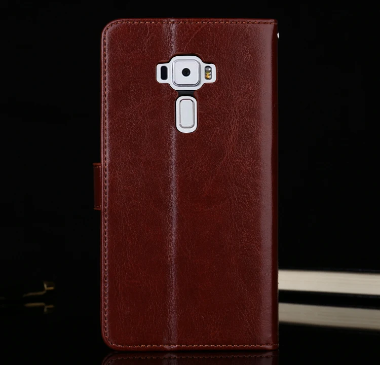 for Fundas Zenfone 3 leather phone case wallet flip cover card holder cover case for ASUS Zenfone 3 ZE520KL ZE552KL ZS570KL