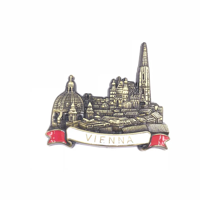 

Vienna Metal Fridge Magnets Tourist Souvenirs Refrigerator Stickers Home Decor