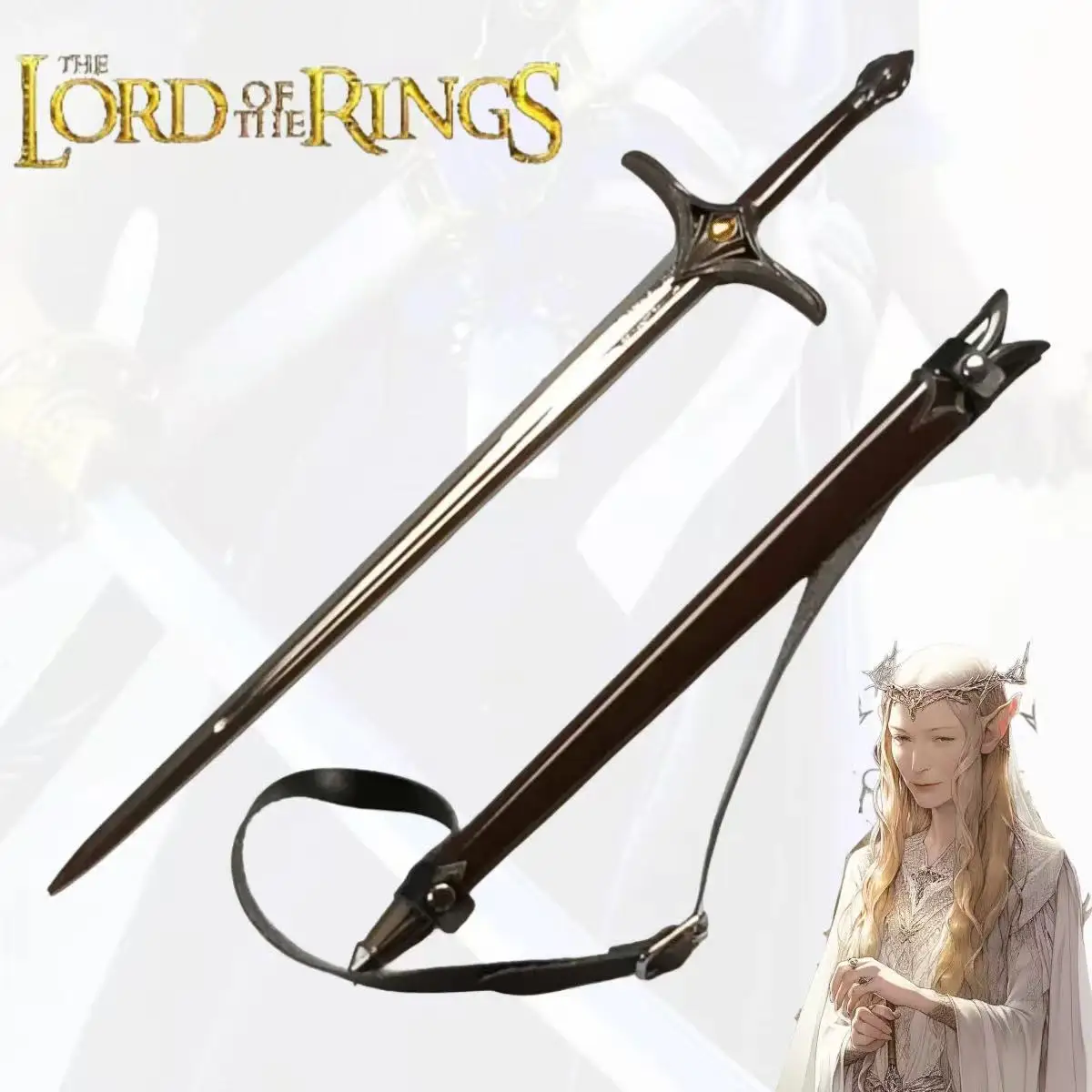 Espada Katana de Metal de 11.8 Pulgadas, El Señor de los Anillos, Cuchillo Ninja, Sable Samurái, Katana Japonesa, Accesorios de Cosplay, Juguete
