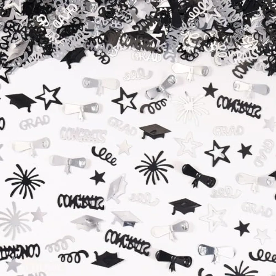 

Graduation Confetti, Congrats Grad Confetti In Various Shapes for Congratulations Party Table Centerpiece Decorations Class of