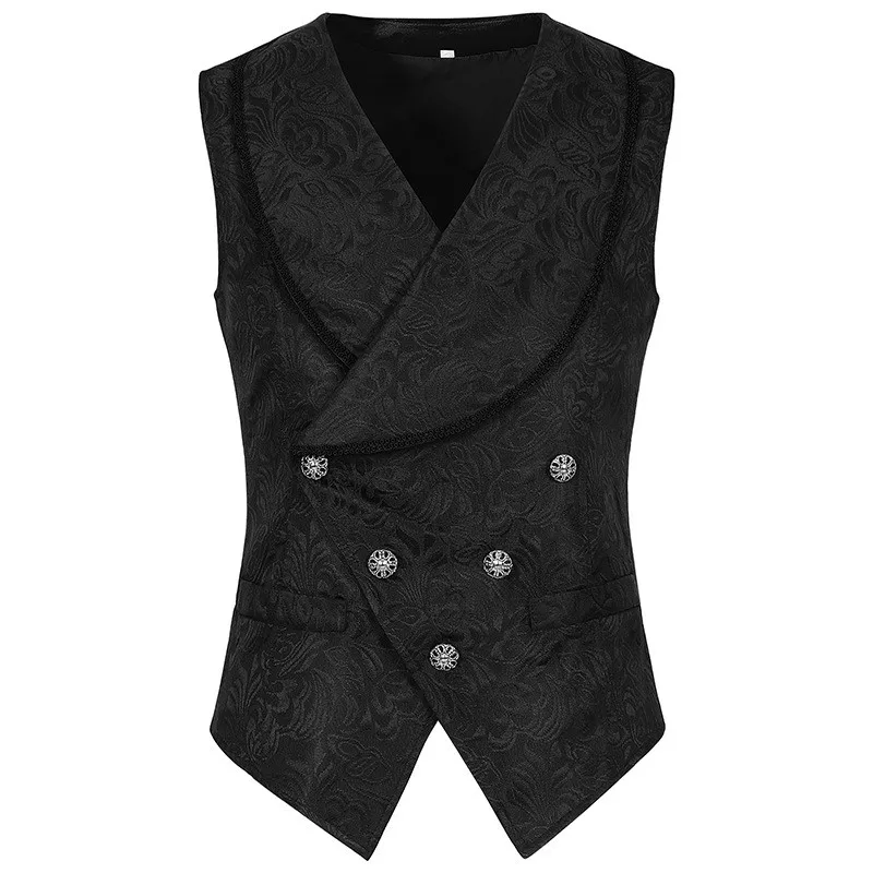 

loween Knight Gentleman Vest Performance Costume Medieval Stage Performance Clothes Men's Top Faionable ort Sve Vest