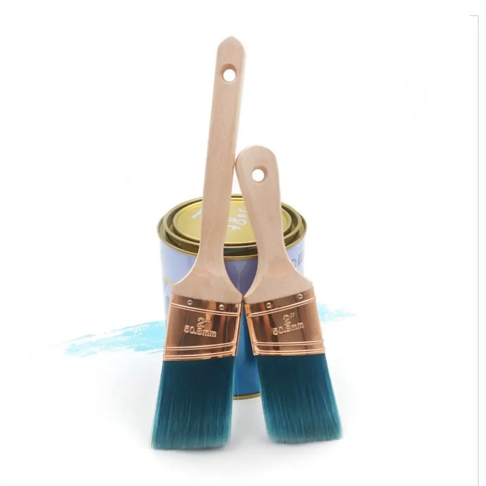 2 Inch Paint Brush Uniform Application Comfortable Handle Soft Bristle Brush Fewer Brush Marks Chemical Fiber