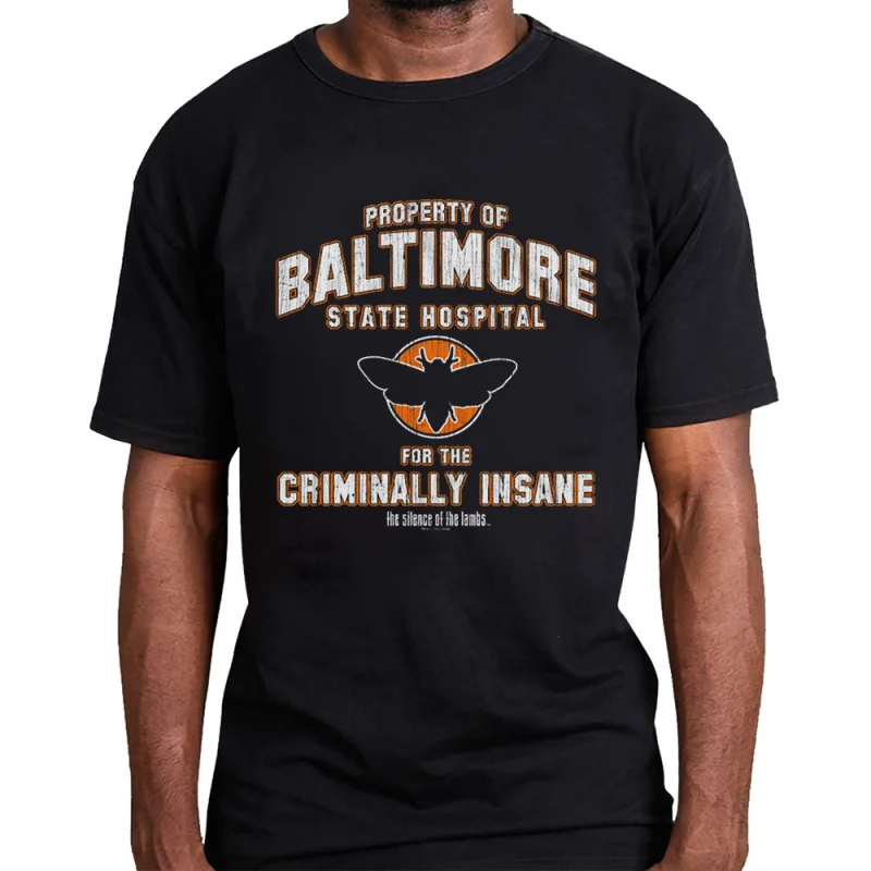 

Baltimore Hannibal Silence of the lambs Horror movie Gift t shirt for men Dr Lecter print clothes Scary Hannigram All size Tee