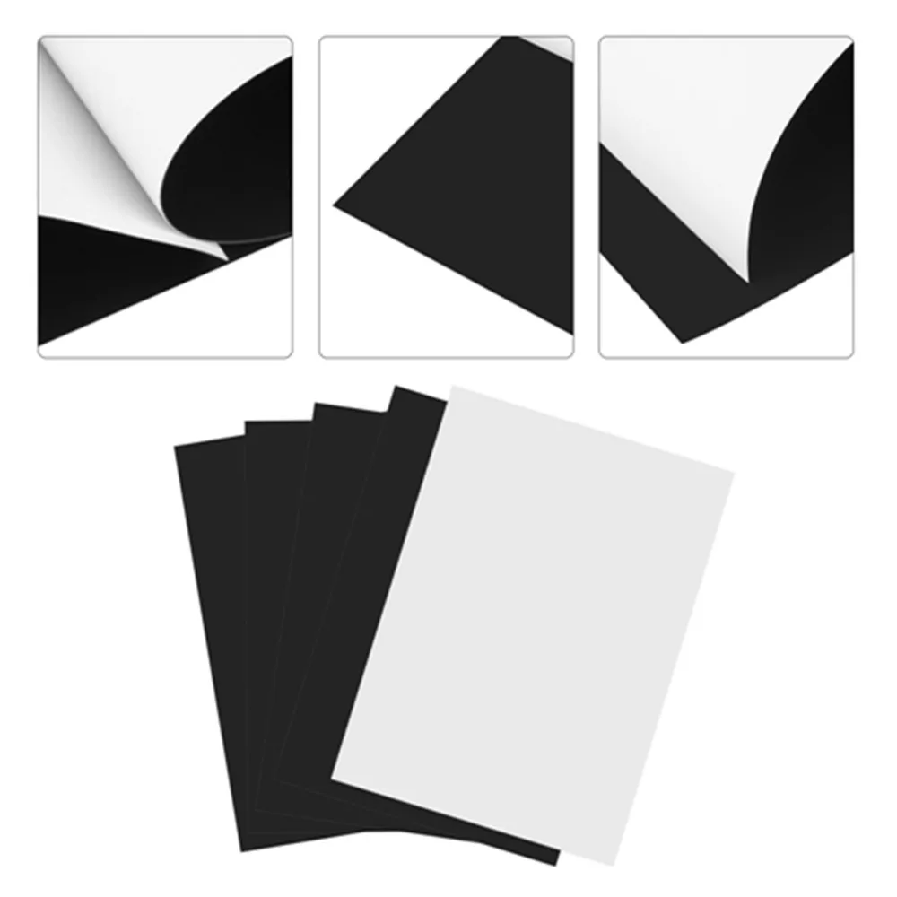 5pcs A4 Size Magnetic Inkjet Printing Sheet Flexible 8.27x11.69 Inch Printable Magnet Sheets Flexible Magnetic Sheets