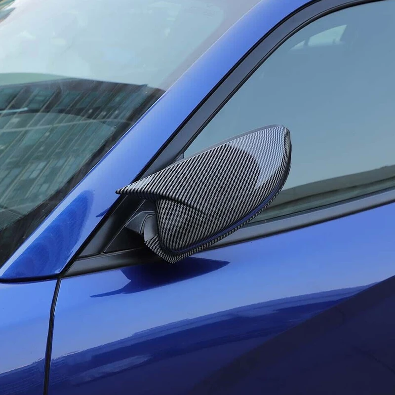 

Для Dodge Charger 2011-2023 ABS углеродное волокно, крышка бокового зеркала заднего вида для Chrysler 300/300C, крышка бокового зеркала, внешняя крышка