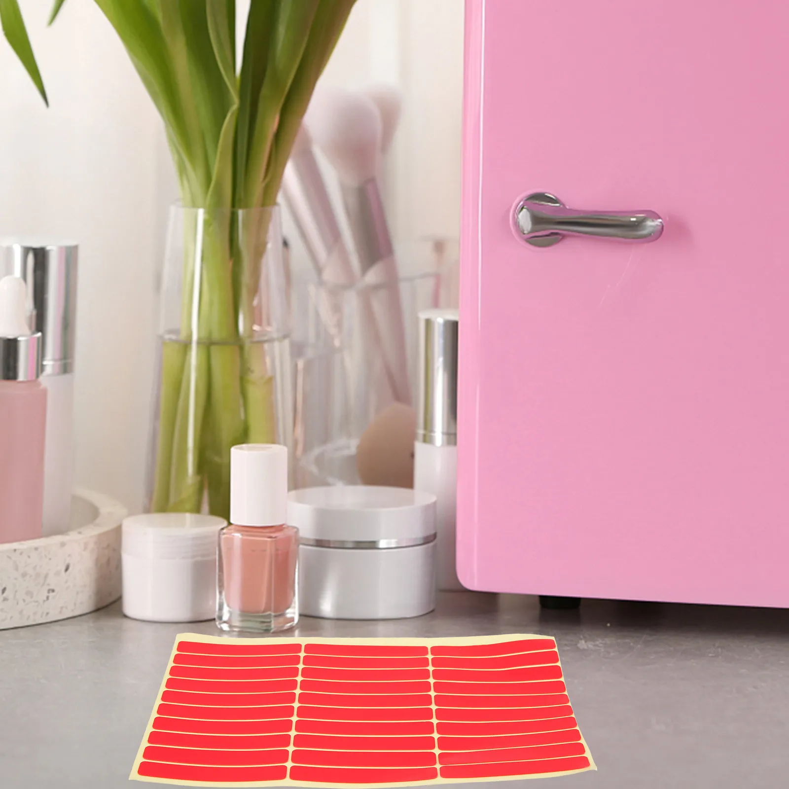 

5 листов профессиональной прозрачной двусторонней клейкой ленты для демонстрации дизайна ногтей, для школ, салонов, офисов, дома, балконов, окон