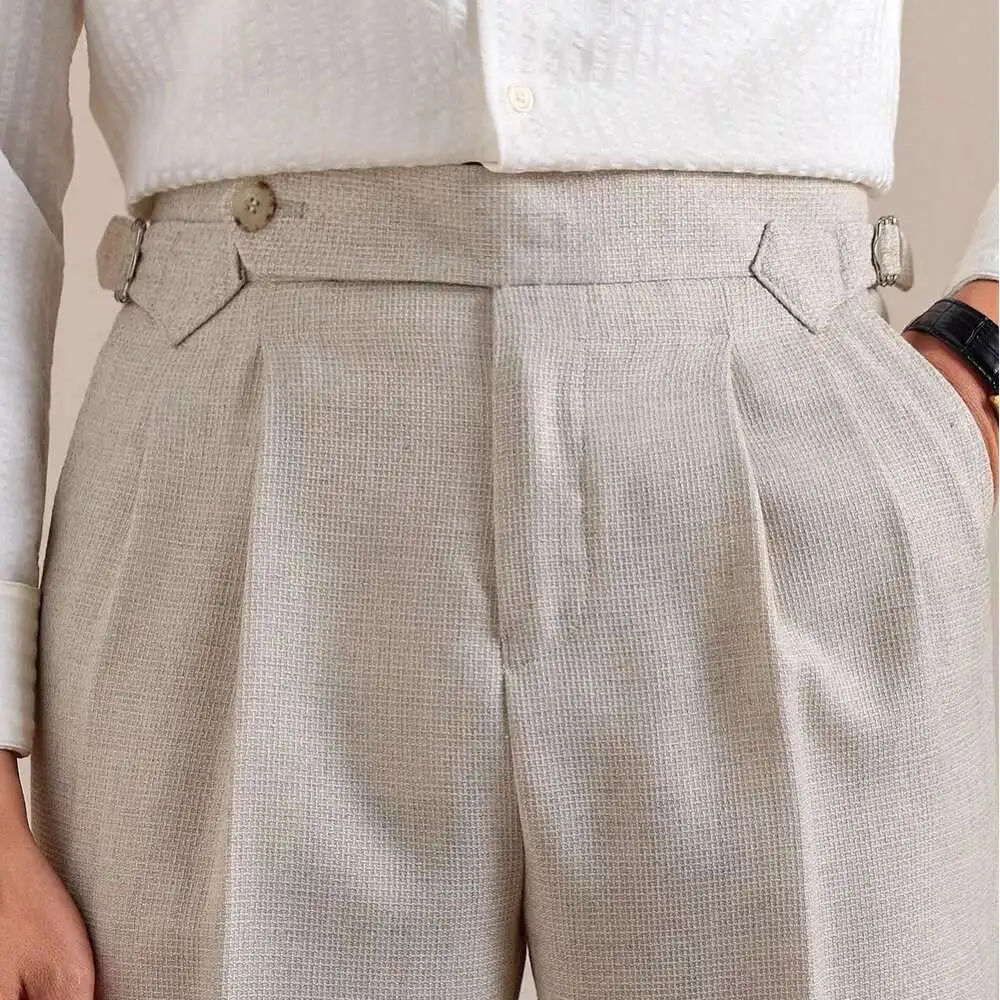 

Italian Style Trousers For Men Spring Casual Suit Pants Men Office Dress Pant Business Office Trouser Men Solid Color Pants