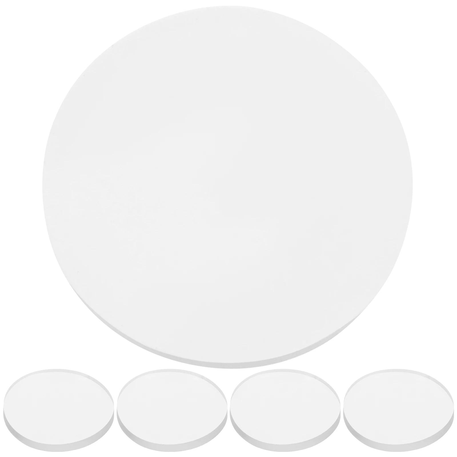 

50pcs Non Slip Furniture Feet Protectors Glass Table Durable PVC Bumper Pads Round Shape Anti Skid Pad Desk Protector