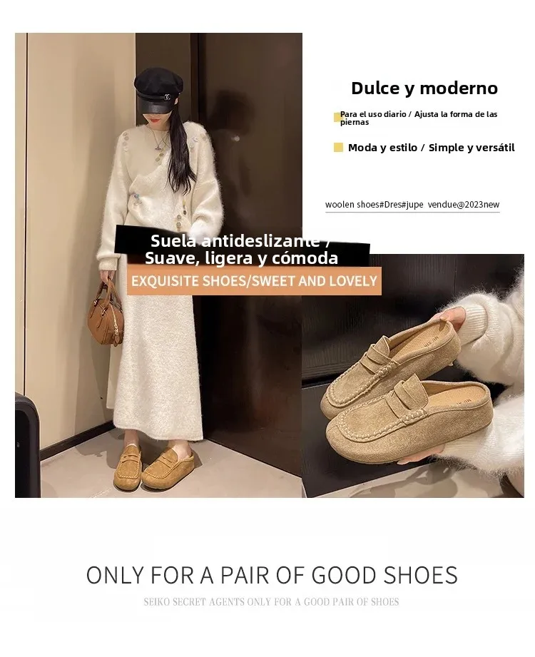Sandalias Birkent para Mujer, Primavera 2026, Tacón Grueso, Casuales, de Media Planta, Fáciles de Poner, Tipo Mule, Cómodas