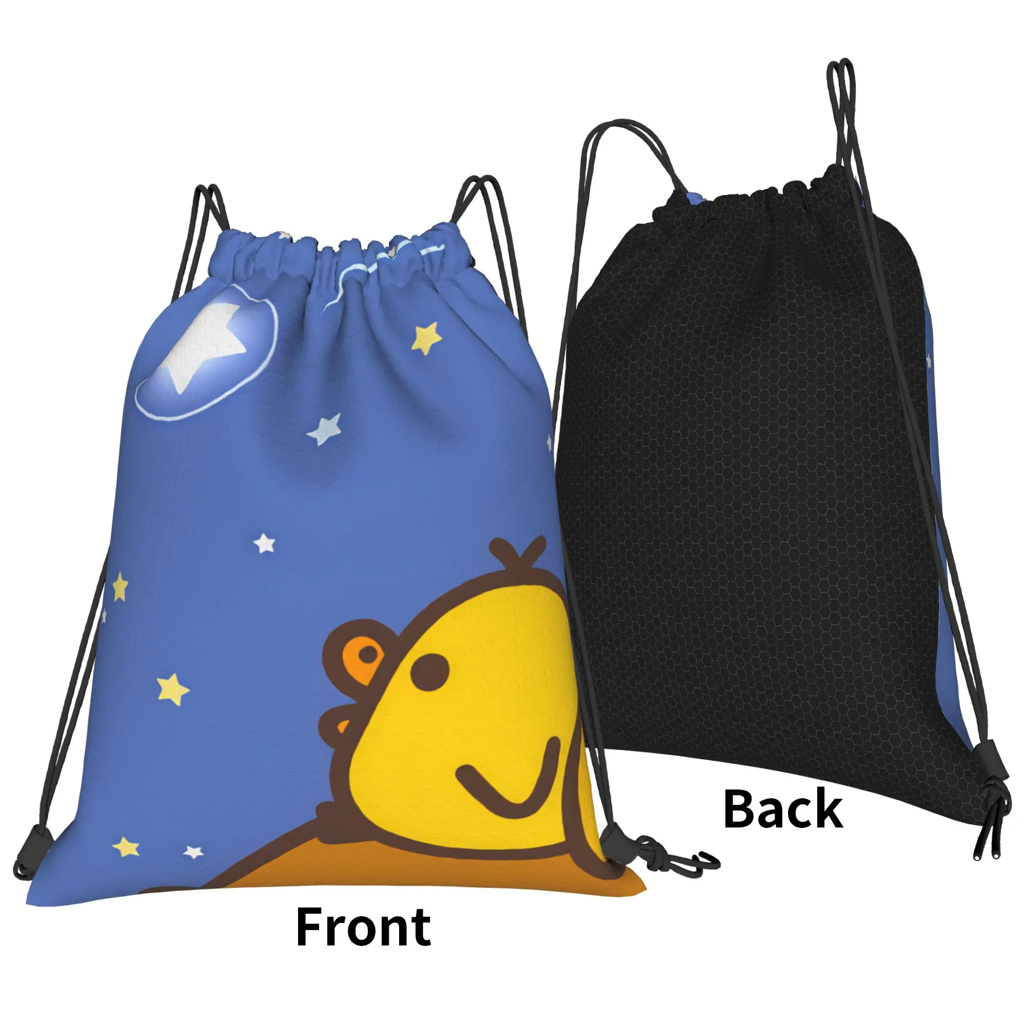 Drawstring Bag Rilakkuma Backpack  Large Large Gym Fitness Sackpack String Bags For Women