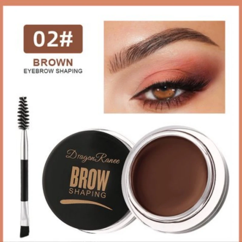 ワイルドアイブロウスタイリングクリーム防水眉毛整形ジェル石鹸ワックスクリア眉毛クリームティント眉リフトブラシ付き化粧品