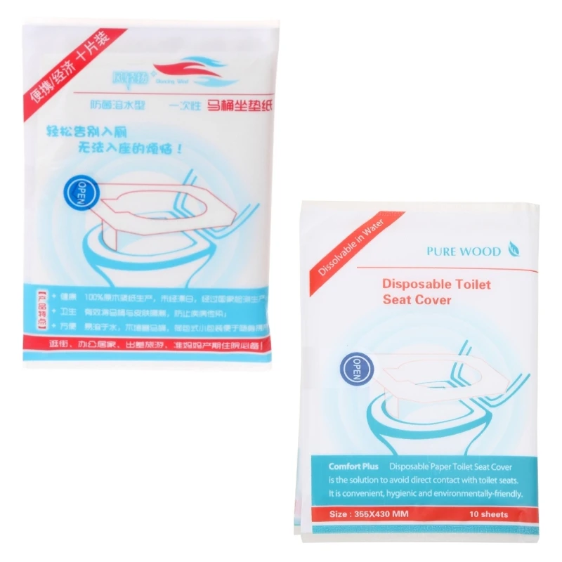 10 Pcs/Bag disposable toilet for seat cover mat waterproof toilet paper pad Drop shipping