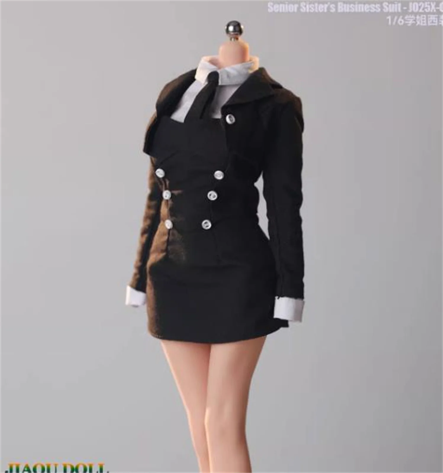 JO25X-07 1/6 Schwarz Business Anzug Hemd Kleidung Fit 12 "Weibliche Figur Körper spielzeug Soldat Kleidung Modell Fit 12'' action Figur Körper